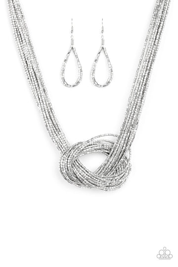 Knotted Knockout Necklace - Silver